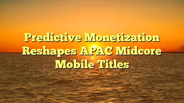 Predictive Monetization Reshapes APAC Midcore Mobile Titles