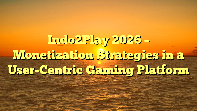 Indo2Play 2026 – Monetization Strategies in a User-Centric Gaming Platform